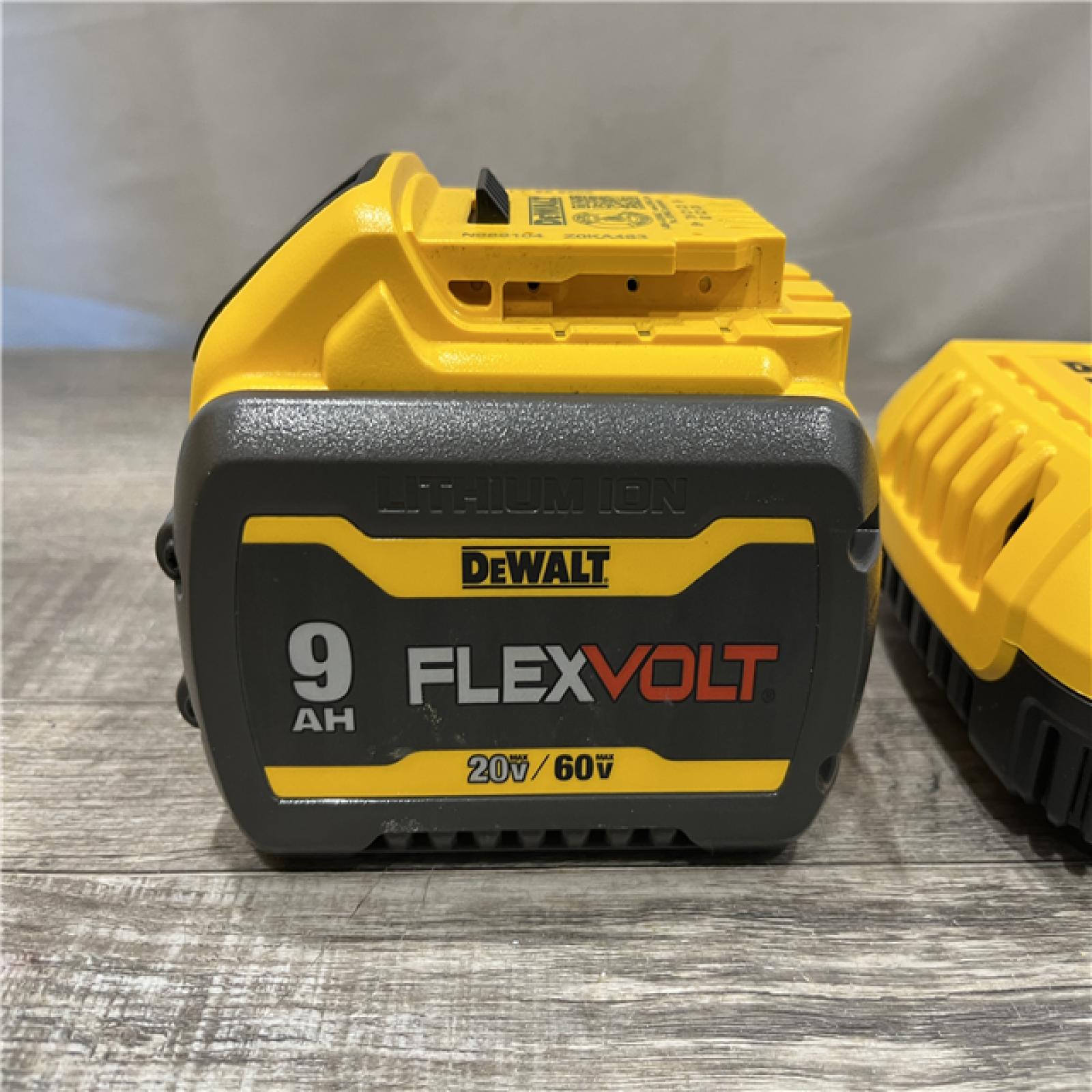 AS-IS DEWALT 20V/60V MAX FLEXVOLT Lithium-Ion 9.0Ah Battery and Charger Starter Kit