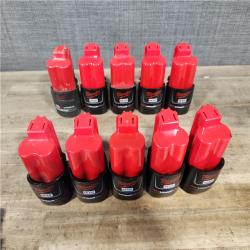 HOUSTON LOCATION - AS-IS MILWAUKEE BATTERY PACK QTY - 15