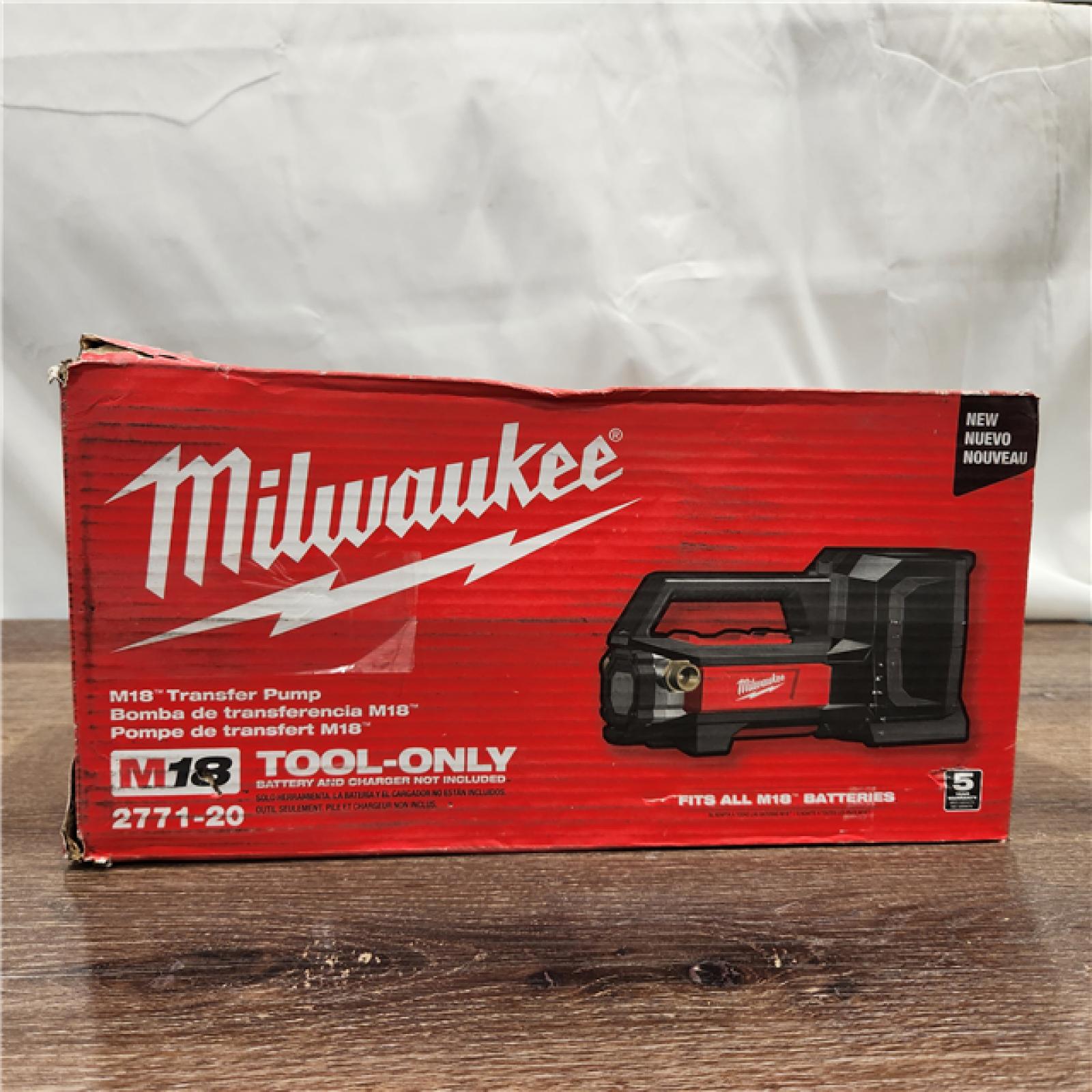 AS-IS Milwaukee 2771-20 M18 18V Cordless Lithium-Ion Transfer Pump (Tool Only)
