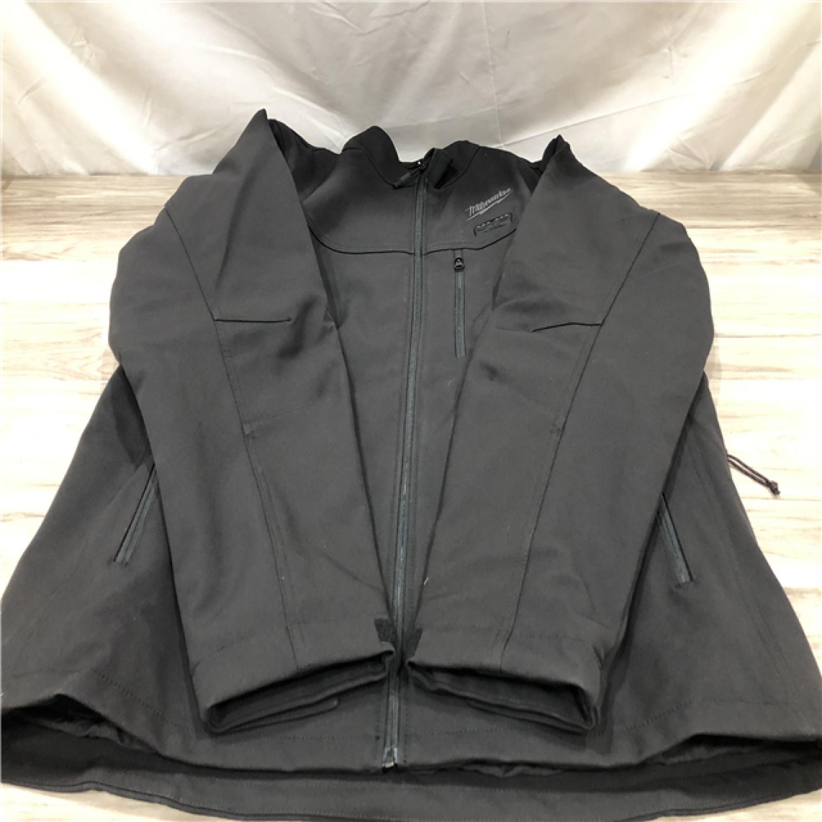 AS-IS Milwaukee Men's X-Large M12 12V Cordless TOUGHSHELL Black Heated Jacket (Jacket/Charger Only)