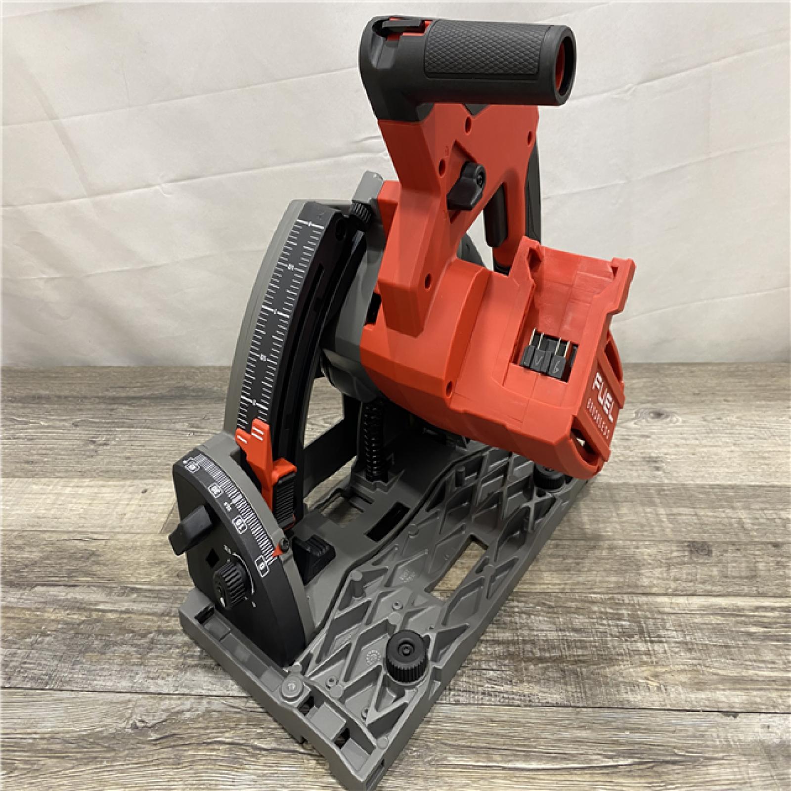 AS-IS Milwaukee FUEL 18V Lithium-Ion Cordless Brushless 6-1/2 in. Plunge Cut Track Saw (Tool-Only)