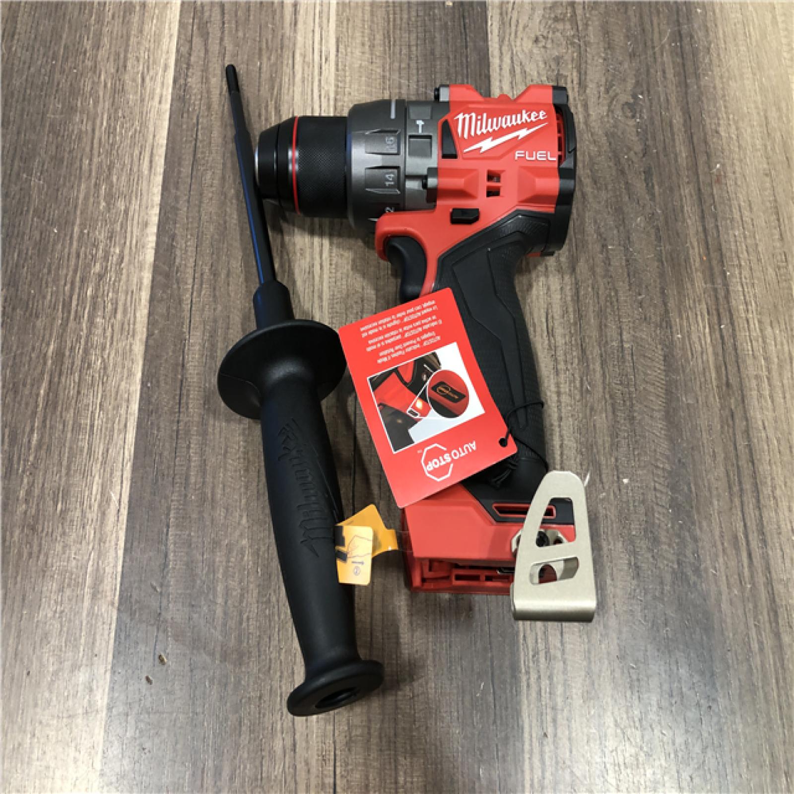 AS-IS Milwaukee  FUEL 18V Lithium-Ion Brushless Cordless 1/2 in. Hammer Drill/Driver (Tool-Only)