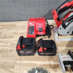HOUSTON LOCATION - AS-IS Milwaukee M18 18-Volt Lithium-Ion Brushless Cordless 4-Tool Combo Kit