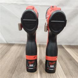 AS-IS- Milwaukee M12 Cordless Brushless 2 Tool Combo Kit