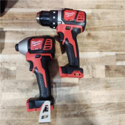 HOUSTON LOCATION - AS-IS Milwaukee 18V Lithium-Ion Cordless Drill Driver/Impact Driver Combo Kit