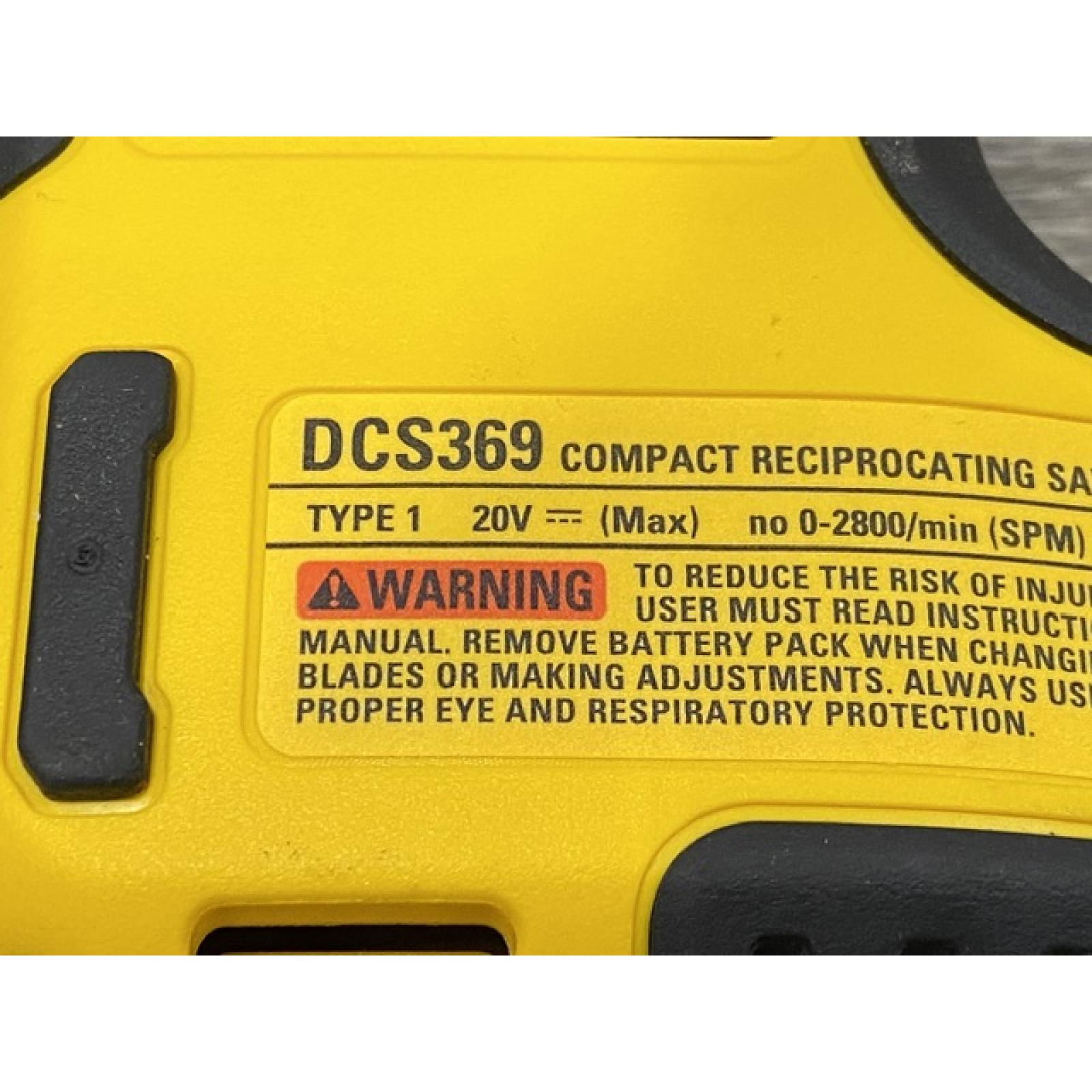 AS-IS DEWALT ATOMIC 20V MAX Cordless Brushless Compact Reciprocating Saw (Tool Only)