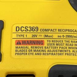 AS-IS DEWALT ATOMIC 20V MAX Cordless Brushless Compact Reciprocating Saw (Tool Only)