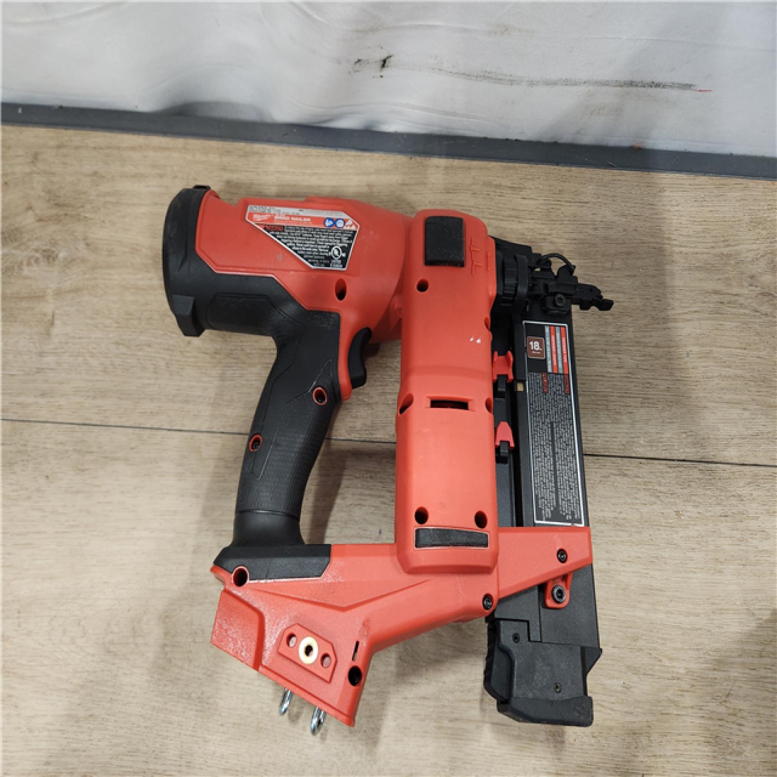 AS-IS- Milwaukee FUEL 18-Volt Lithium-Ion Brushless Cordless Gen II 18-Gauge Brad Nailer (Tool-Only)