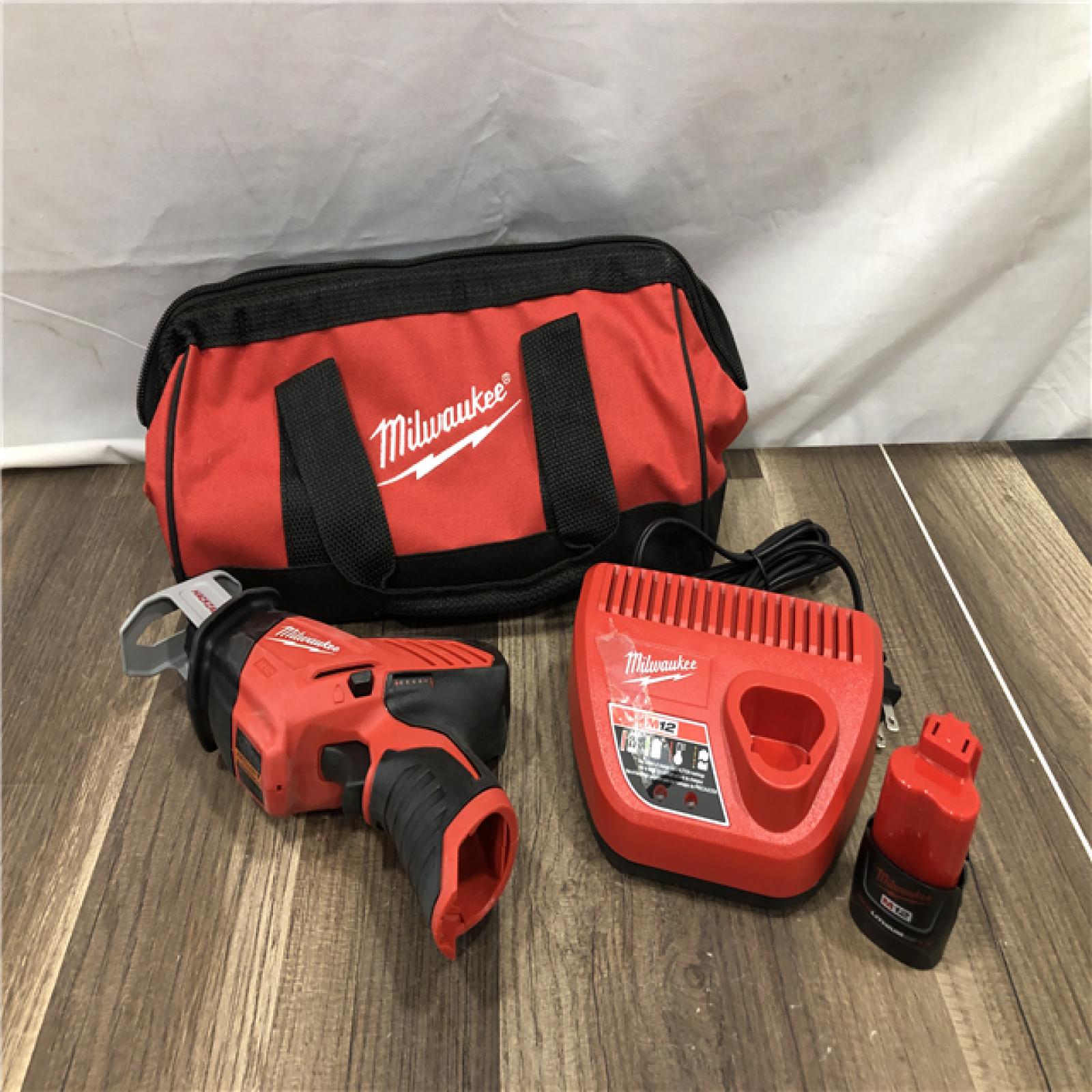 AS-IS Milwaukee 12V Lithium-Ion HACKZALL Cordless Reciprocating Saw Kit
