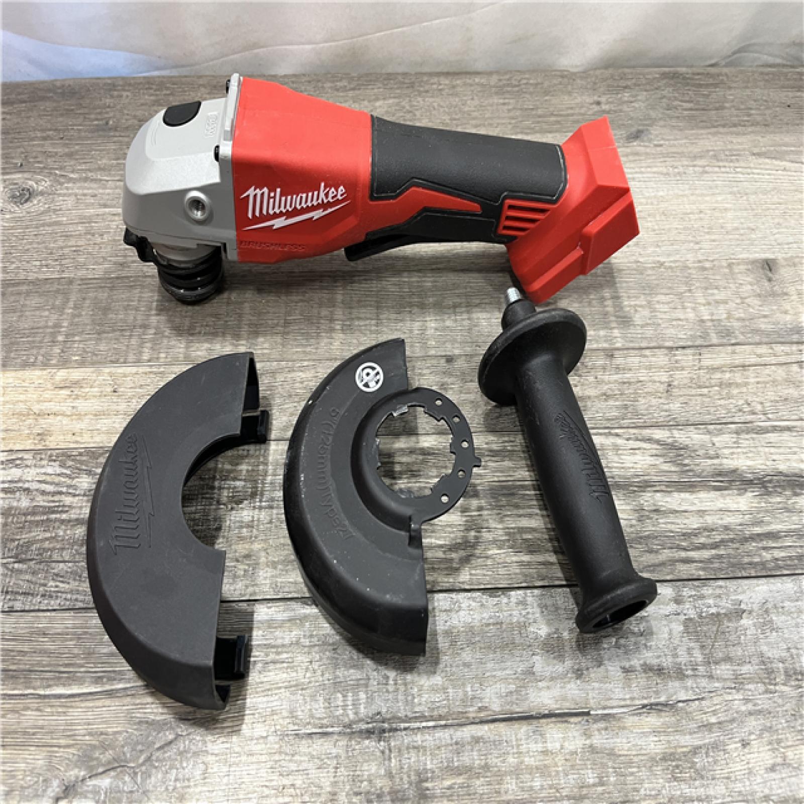 AS-IS Milwaukee 18V Lithium-Ion Brushless Cordless 4-1/2 in./5 in. Grinder w/Paddle Switch (Tool-Only)