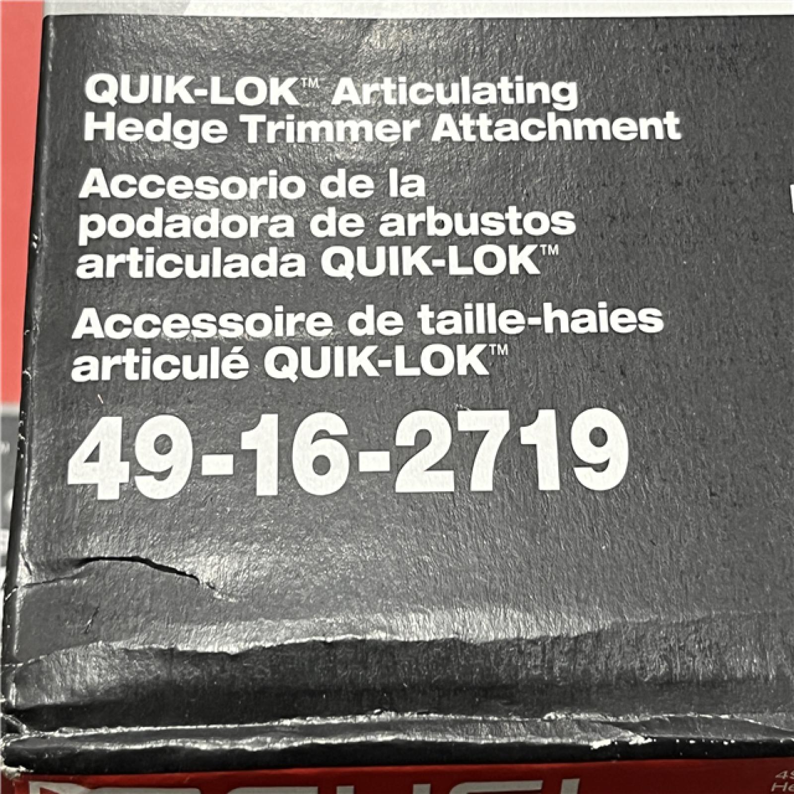 NEW - Milwaukee 18 FUEL Hedge Trimmer Attachment for  QUIK-LOK Attachment System