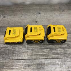 AS-IS DEWALT 20V MAX Lithium-Ion 2.0 Ah and (2) 4.0 Ah Battery Packs (3-Pack)