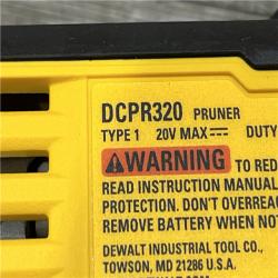 AS-IS DEWALT 20-Volt MAX 1 -1/2 in. Capacity Cordless Battery Powered Pruner (Tool Only)