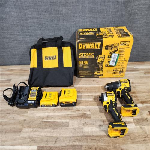 HOUSTON LOCATION - AS-IS (APPEARS LIKE NEW) DEWALT ATOMIC 20V MAX Lithium-Ion Cordless 2-Tool Combo Kit