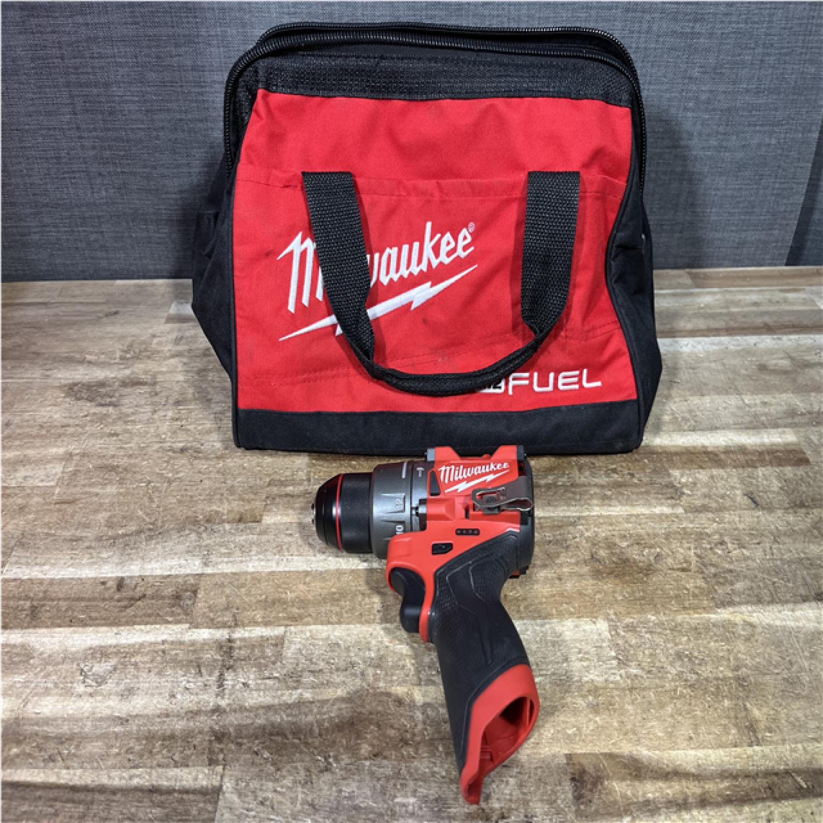 Houston Locations AS-IS Milwaukee FUEL 12V Lithium-Ion Brushless Cordless 1/2 in. Hammer Drill (Tool-Only)