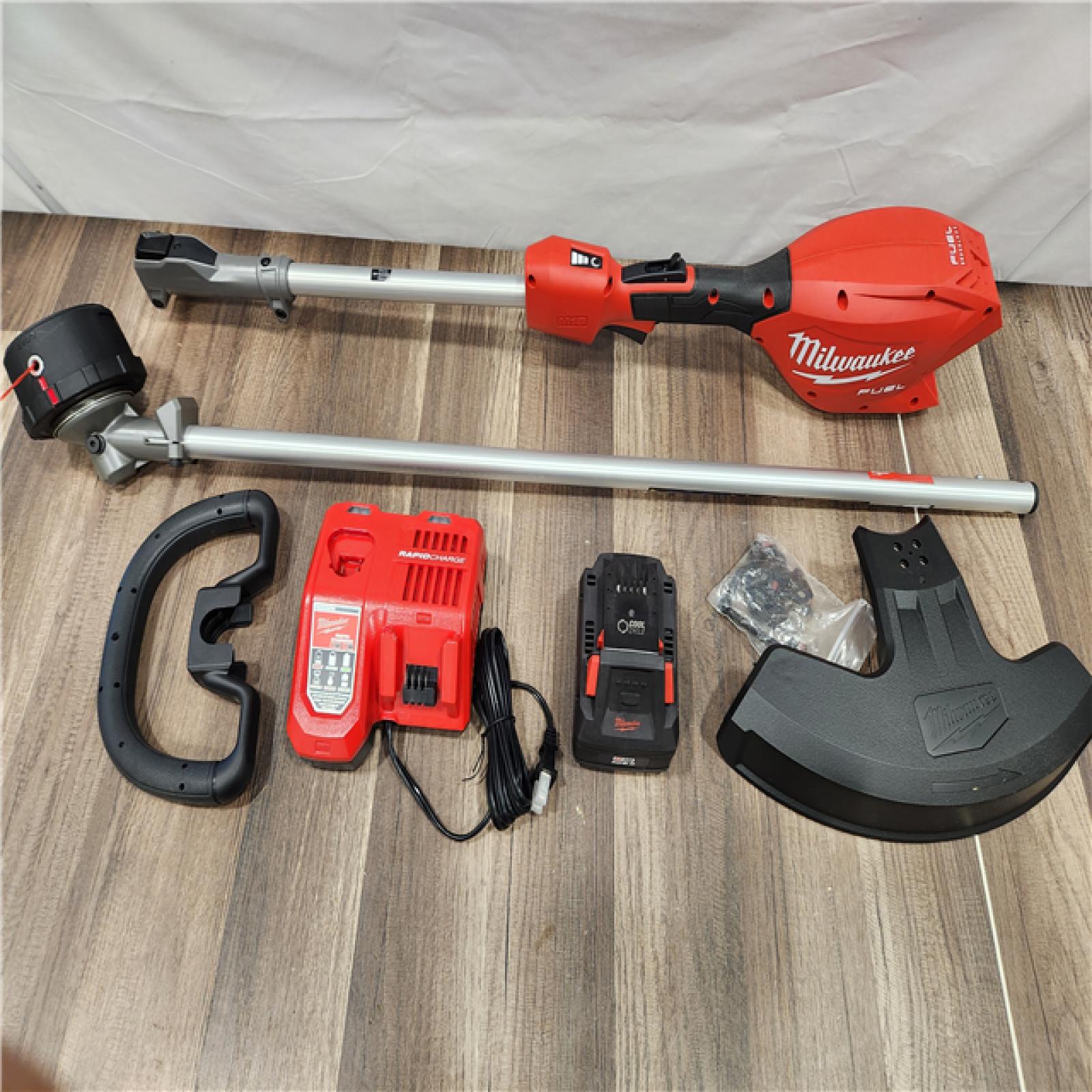 AS-IS - MILWAUKEE M18 FUEL 18V 16 in. Brushless Cordless Battery Powered String Trimmer W/QUIK-LOK Attachment Capability & 8.0 Ah Battery