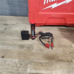 HOUSTON LOCATION - AS-IS Milwaukee 100 ft. REDLITHIUM Lithium-Ion USB Green Rechargeable Cross Line Laser Level Kit