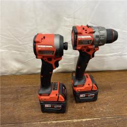AS-IS MILWAUKEE M18 FUEL 18V Lithium-Ion Brushless Cordless Hammer Drill and Impact Driver Combo Kit (2-Tool) with 2 Batteries