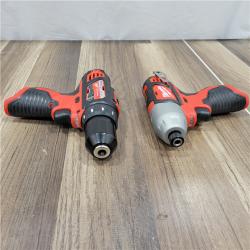 AS-IS Milwaukee M12 12V Lithium-Ion Cordless Drill Driver/Impact Driver Combo Kit with Two 1.5Ah Batteries, Charger and Bag (2-Tool)