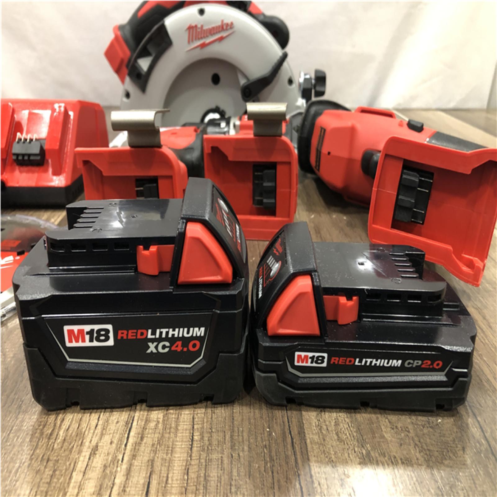 AS-IS Milwaukee M18 Cordless Brushless 4 Tool Combo Kit