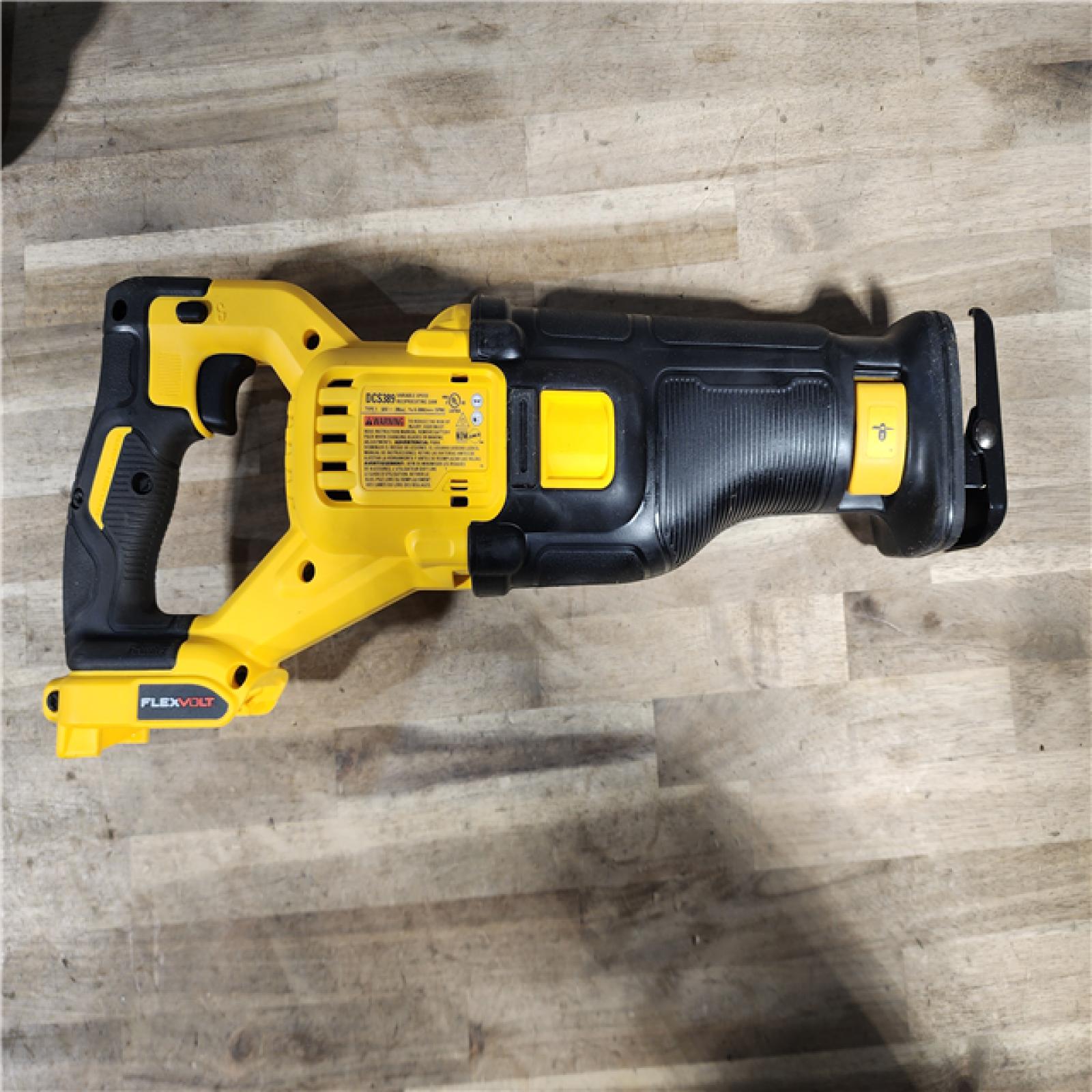 HOUSTON LOCATION - AS-IS DEWALT FLEXVOLT 60V MAX Cordless Brushless Reciprocating Saw with (1) FLEXVOLT 9.0Ah Battery