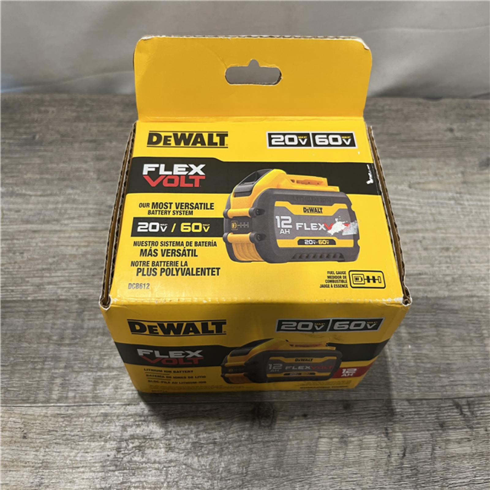 NEW - DEWALT FLEXVOLT 20V/60V MAX Lithium-Ion 12.0Ah Battery