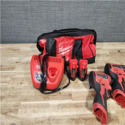 HOUSTON LOCATION - AS - IS Milwaukee 12-Volt Lithium-Ion Brushless Cordless Subcompact Drill and Impact Driver Combo Kit