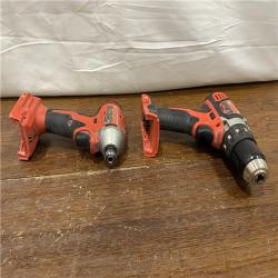 AS-IS MILWAUKEE M18 FUEL 18V Lithium-Ion Brushless Cordless Hammer Drill and Impact Driver Combo Kit (2-Tool) with 2 Batteries