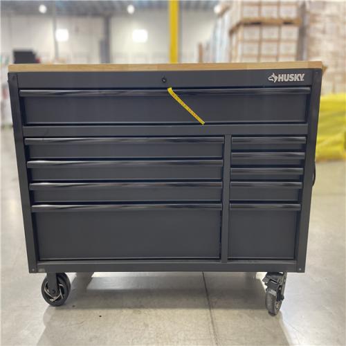 DALLAS LOCATION - HUSKY 56IN 10DRAWER HEAVY DUTY WORKBENCH
