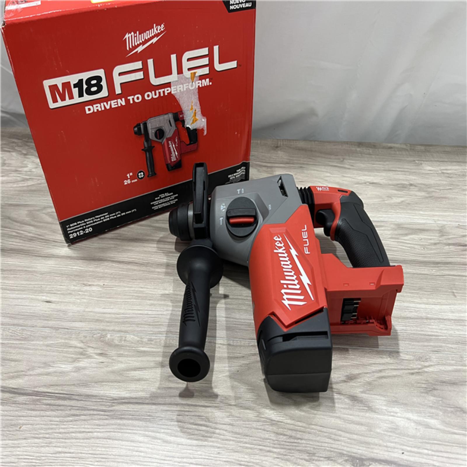 AS-IS Milwaukee  FUEL 18V Lithium-Ion Brushless Cordless 1 in. SDS-Plus Rotary Hammer (Tool-Only)