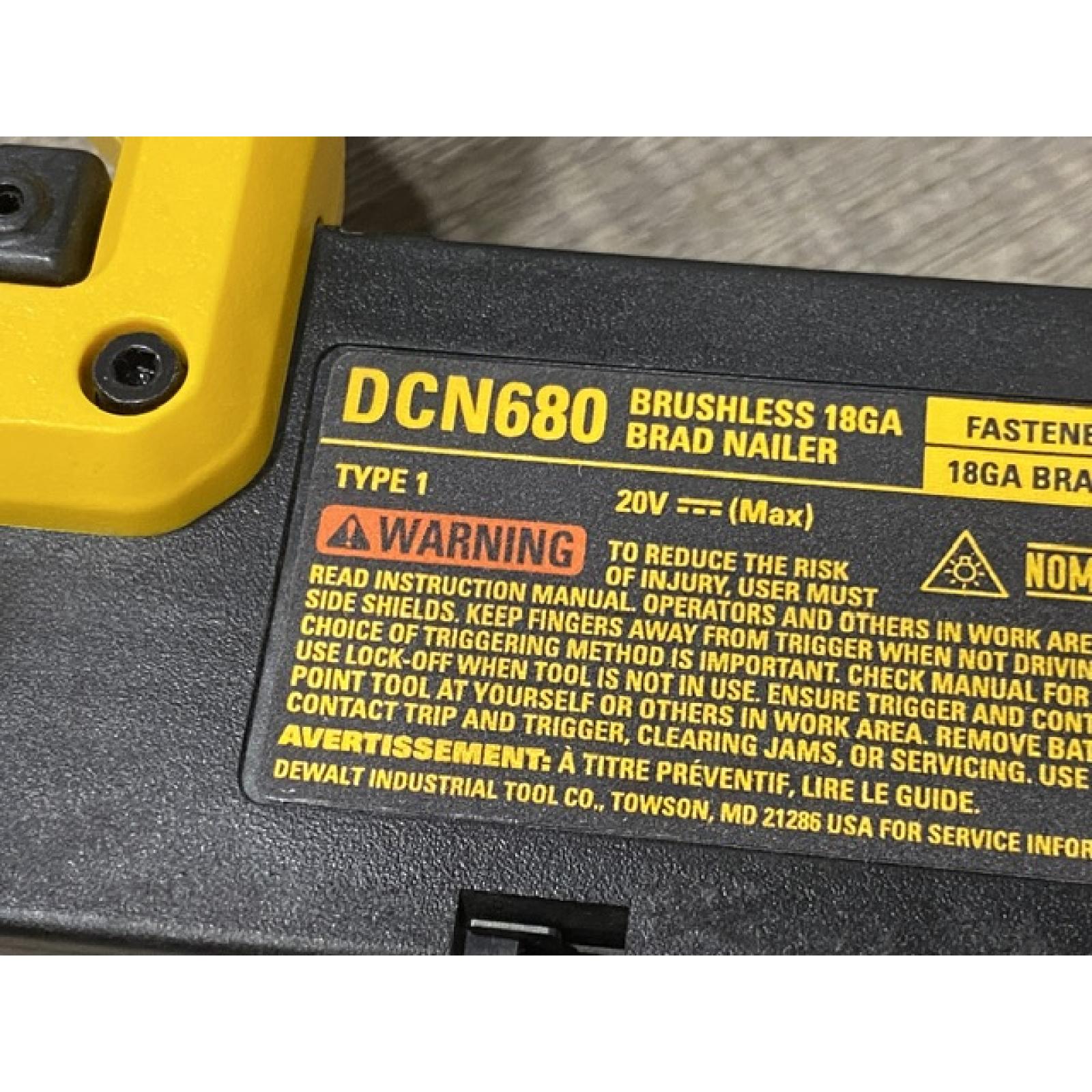 AS-IS DEWALT 20V MAX XR Lithium-Ion Electric Cordless 18-Gauge Brad Nailer (Tool Only)