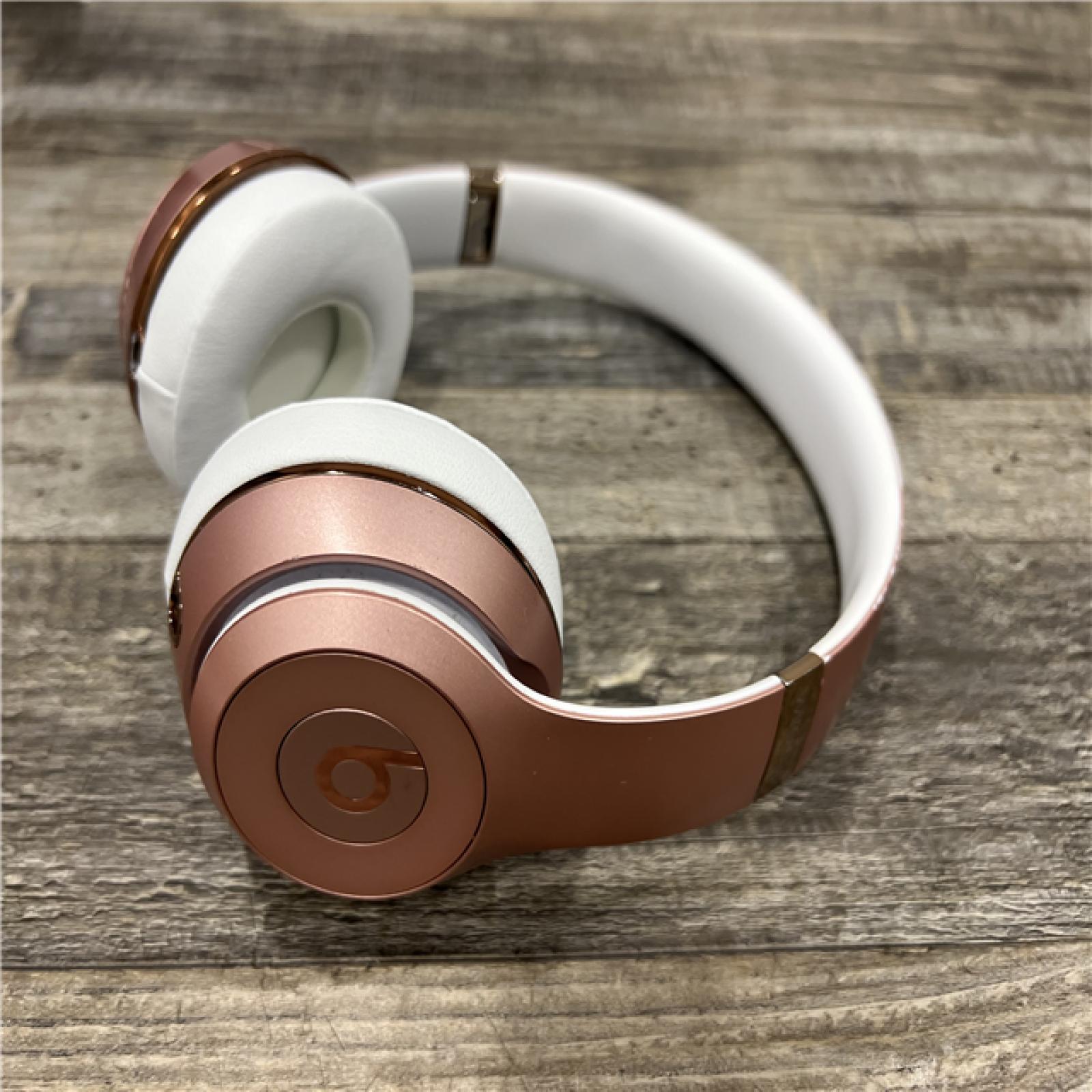 AS-IS Beats Solo3 Wireless On-Ear Headphones -Rose Gold