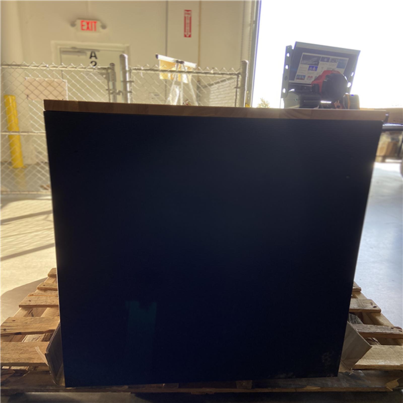 DALLAS LOCFATION - Husky 52 in. W x 25 in. D Heavy Duty 9-Drawer Mobile Workbench Cabinet with Adjustable-Height Hardwood Top in Matte Black