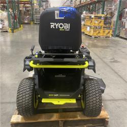 Dallas Location - As-Is RYOBI R1 80V HP Brushless Lithium Battery Cordless Electric 30 in. Riding Lawn Mower with 14 Ah Battery and Charger