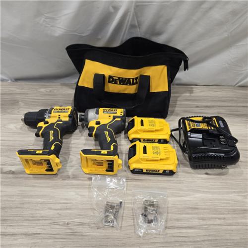AS-IS Dewalt DCK225D2 20V MAX ATOMIC Compact Cordless Drill Driver and Impact Driver Combo Kit