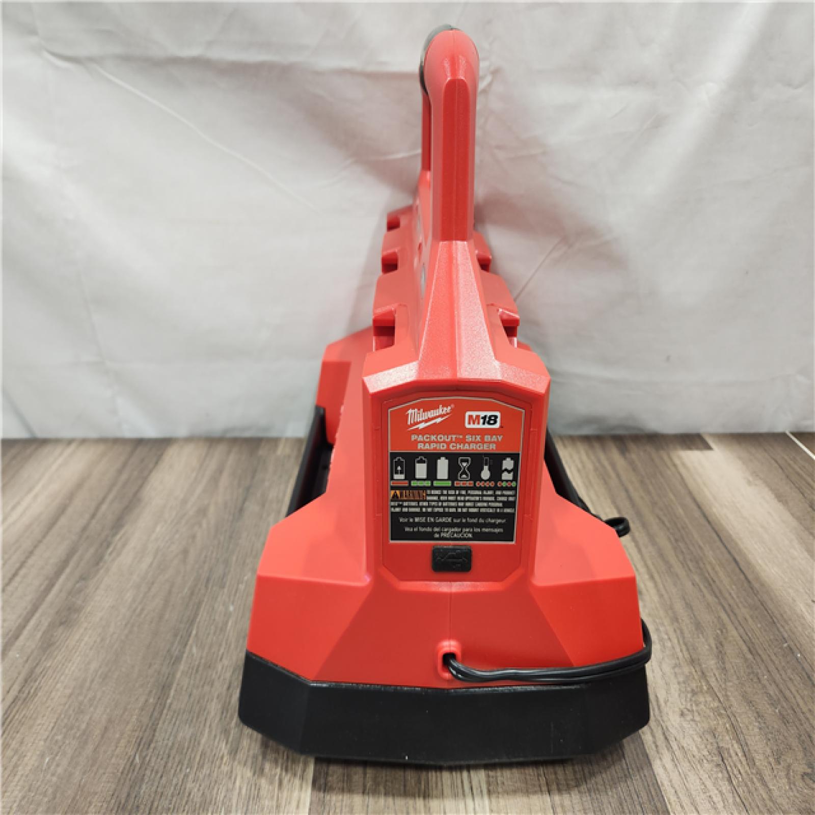 AS-IS- Milwaukee M18 Packout Six Bay Rapid Charger (Tool-Only)