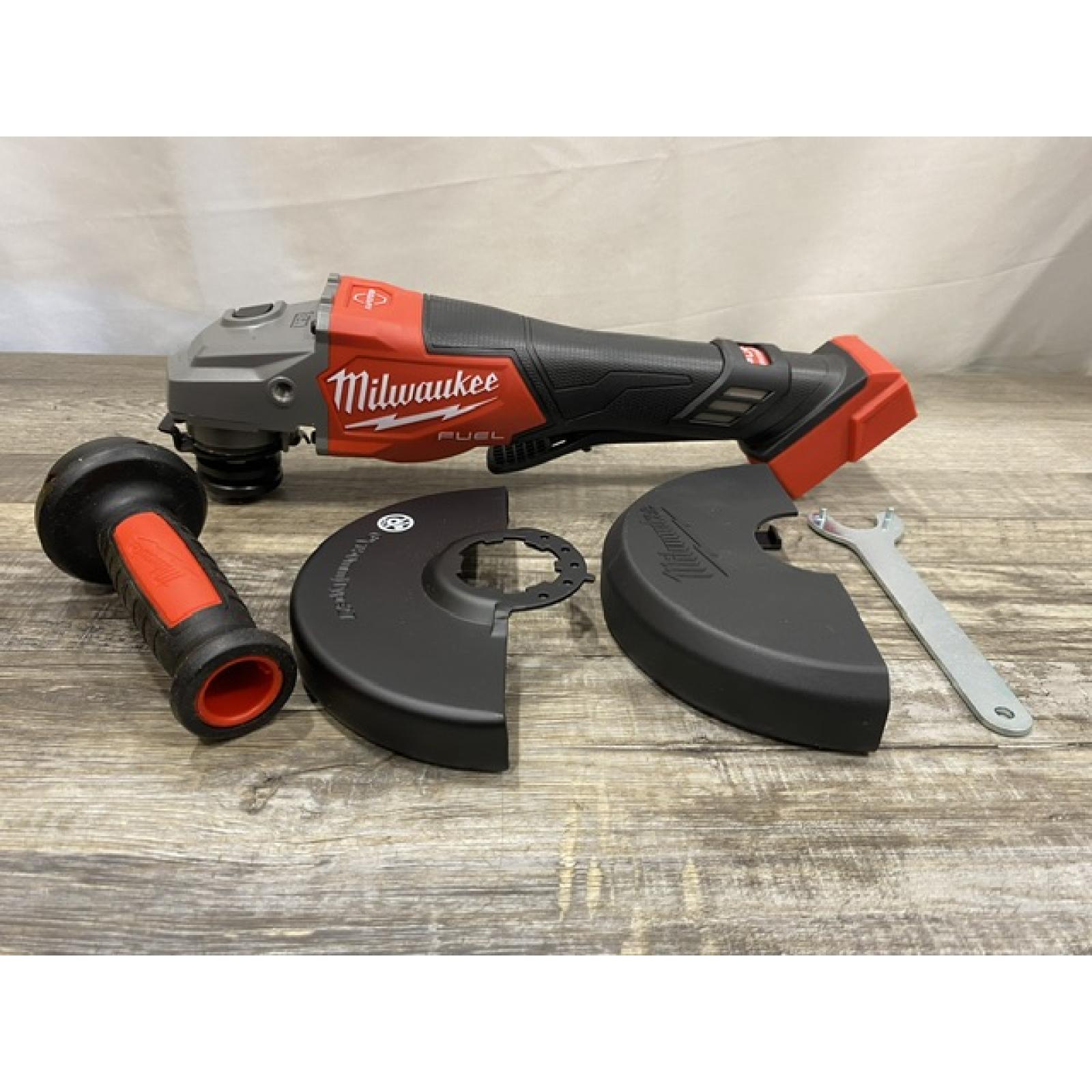 AS-IS Milwaukee FUEL 18-Volt Lithium-Ion Brushless Cordless 4-1/2 in./6 in. Braking Grinder with Paddle Switch (Tool-Only)