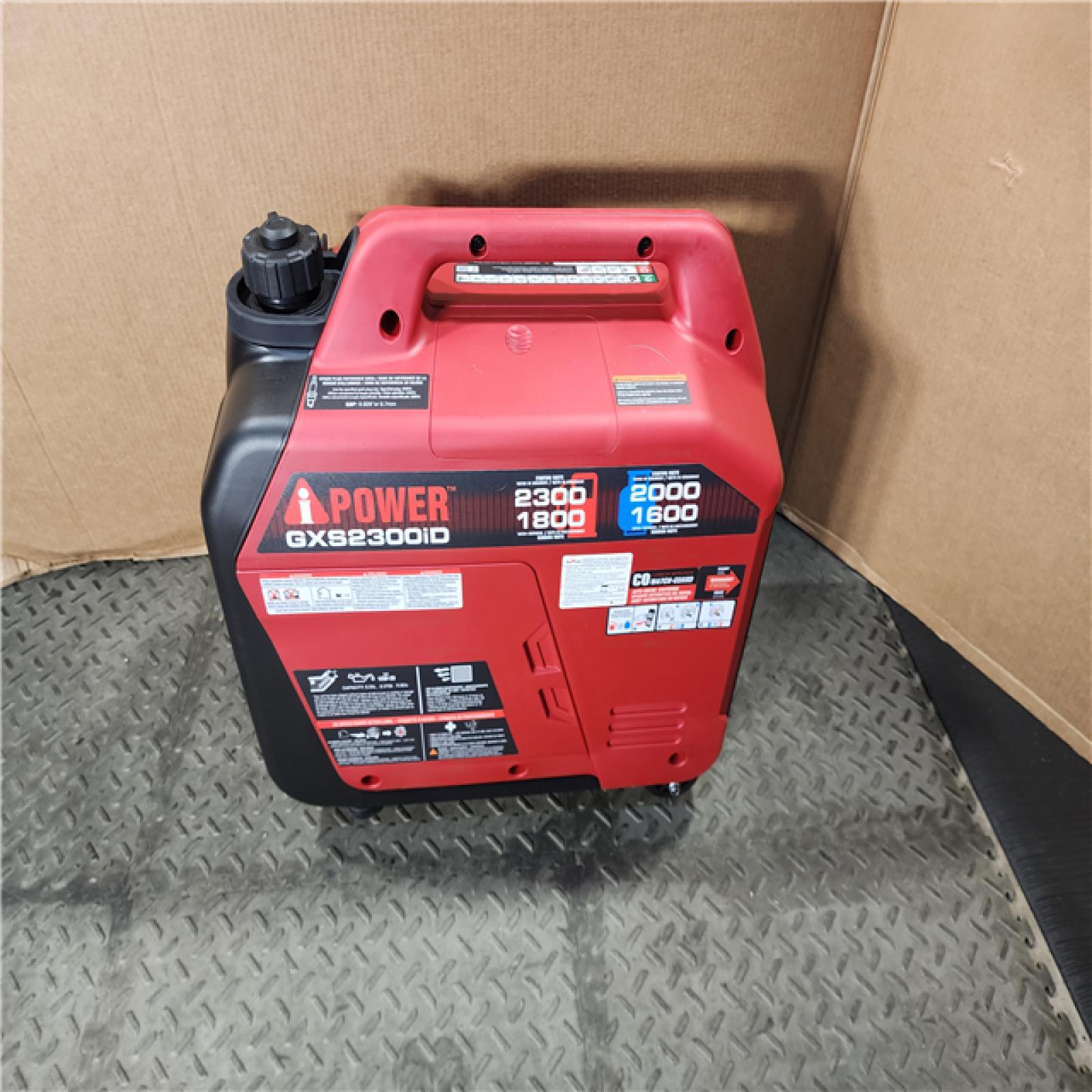 HOUSTON LOCATION - AS-IS iPOWER 2300-Watt Recoil Start Gas Propane Powered Ultra Light-Weight Inverter Generator 80cc OHV Engine and CO Sensor Shutdown