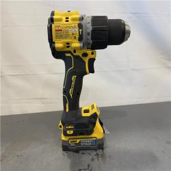 AS-IS - DEWALT 20V Compact Cordless 1/2 in. Hammer Drill and 20V MAX POWERSTACK Compact Battery Starter Kit