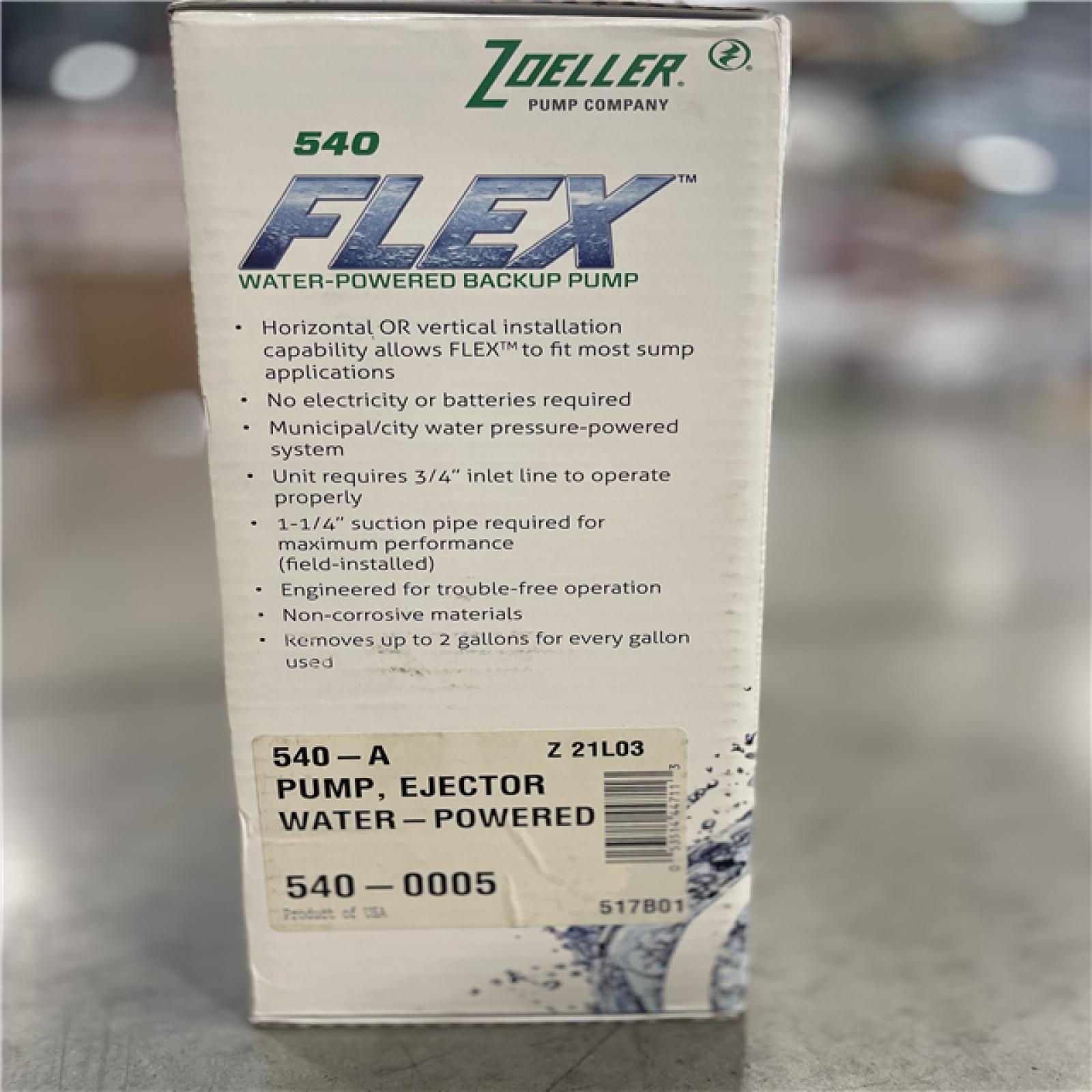 NEW! - 540 FLEX®Water Powered Backup