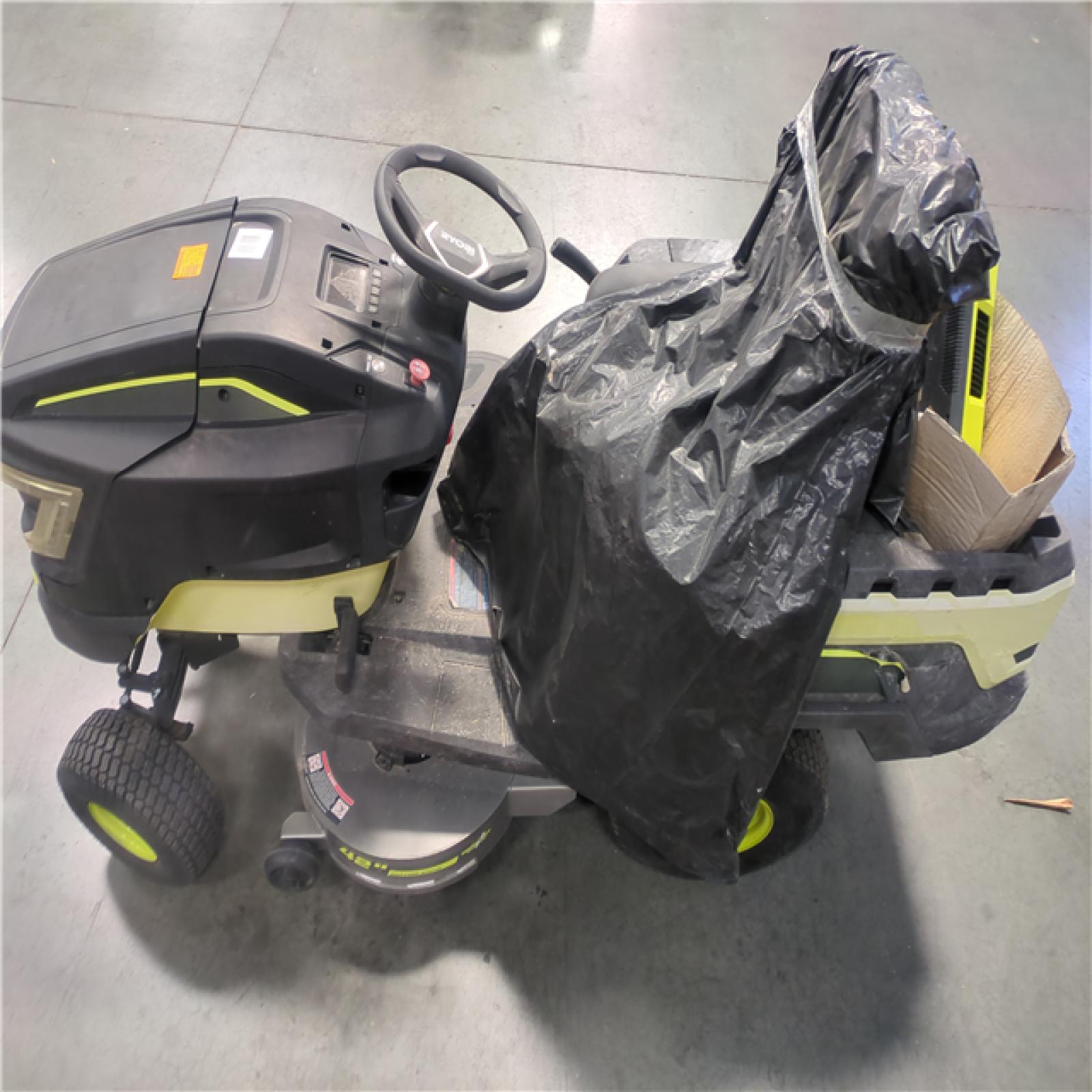 CALIFORNIA AS-IS RYOBI SITDOWN LAWNMOWER