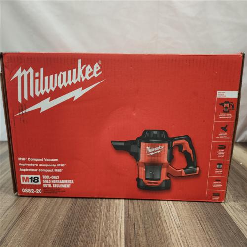 NEW- Milwaukee M18 18-Volt Lithium-Ion Cordless Compact Vacuum (Tool-Only)