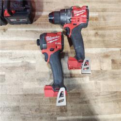 HOUSTON LOCATION - AS - IS Milwaukee FUEL 18V Lithium-Ion Brushless Cordless Hammer Drill and Impact Driver Combo Kit