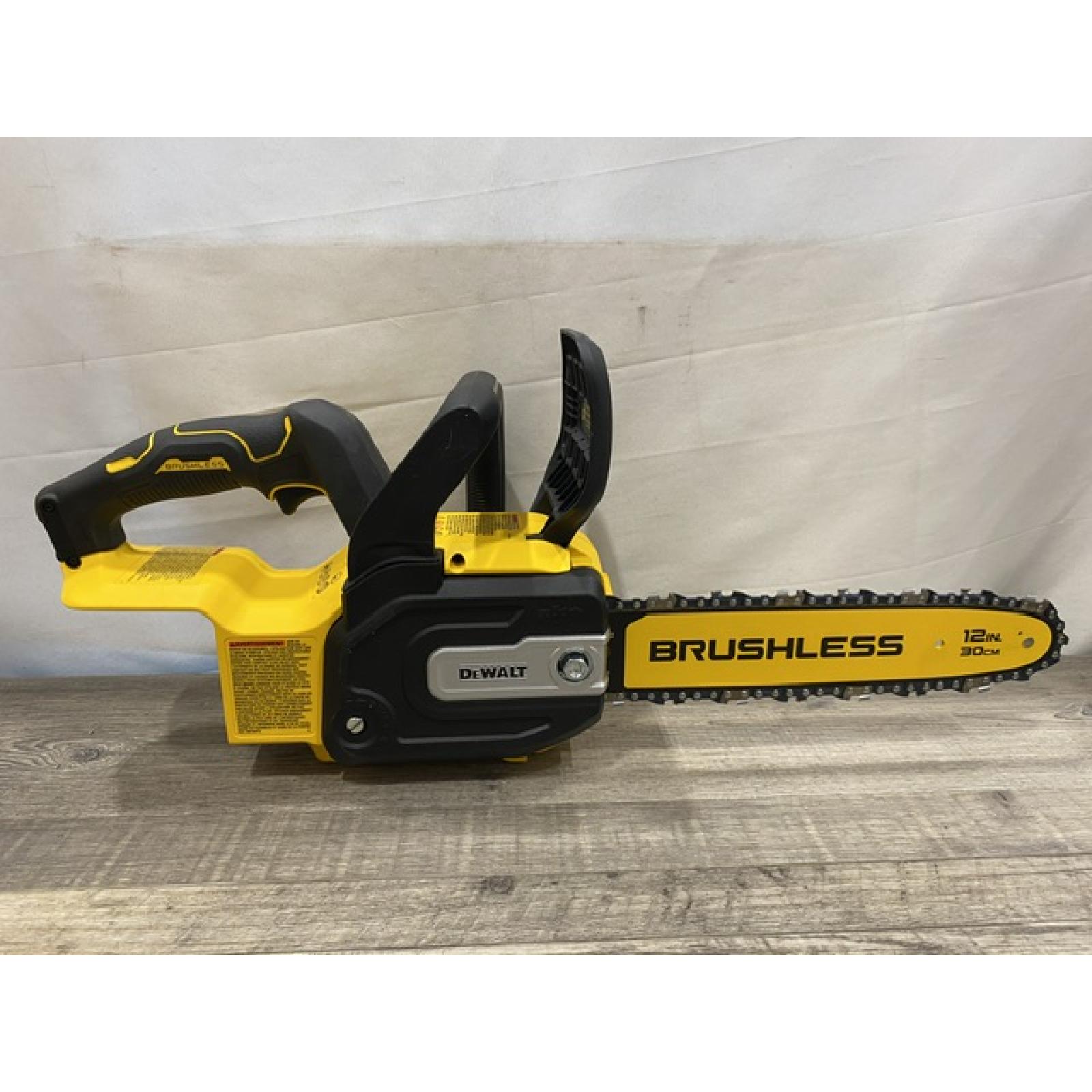 AS-IS DEWALT 20V MAX Compact 12 Brushless Cordless Chainsaw Kit