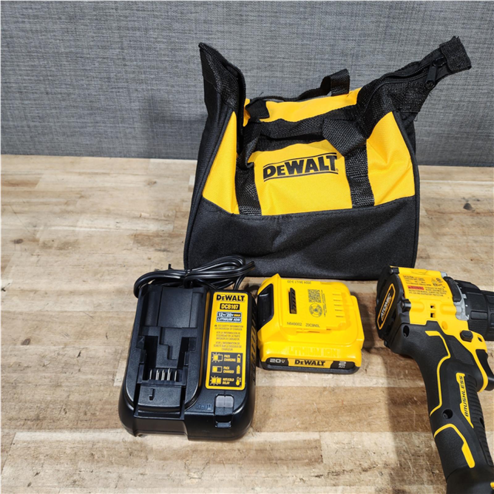 HOUSTON LOCATION - AS - IS DEWALT Atomic 20V Lithium-Ion Cordless Compact 1/2 in. Drill/Driver Kit