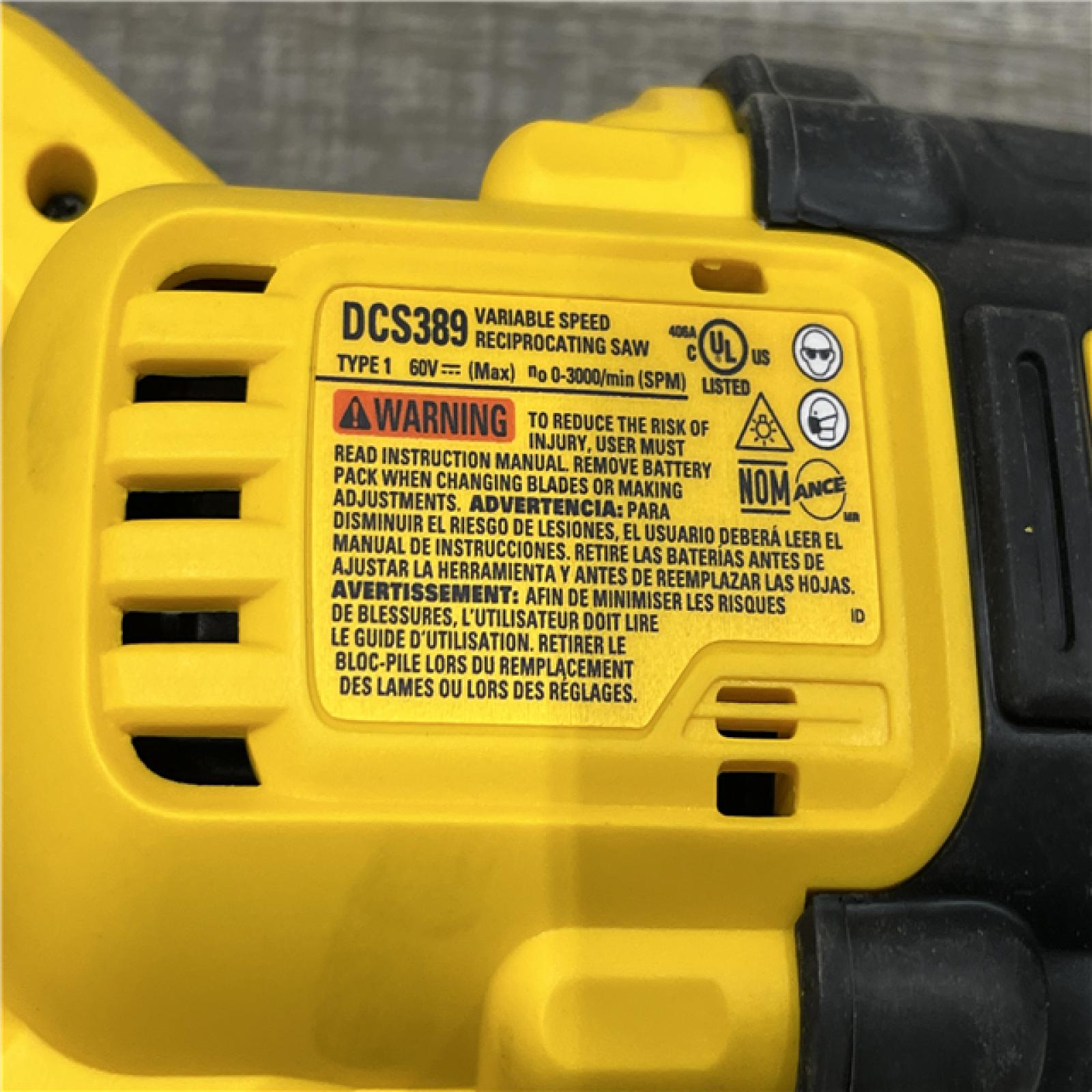 AS-IS DEWALT FLEXVOLT 60V MAX Cordless Brushless Reciprocating Saw (Tool Only)
