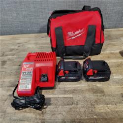 HOUSTON LOCATION - AS-IS Milwaukee 18V Cordless Brushed 2-Tool Drill/Driver and Impact Driver Kit