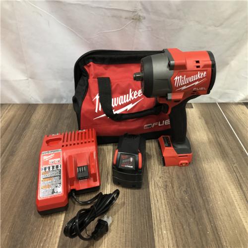 AS-IS Milwaukee FUEL 18V Lithium-Ion Brushless Cordless 1/2 in. Impact Wrench w/Friction Ring Kit