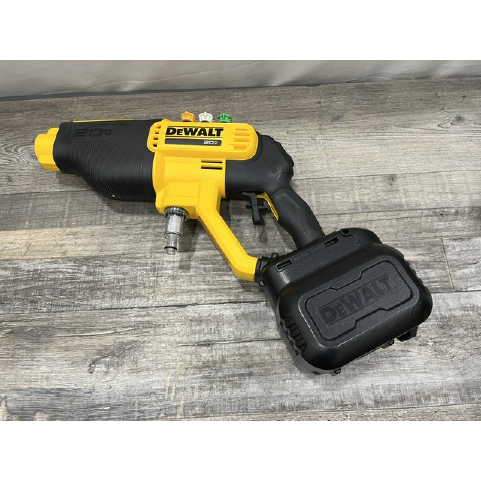 AS-IS DEWALT 20V MAX 550 PSI 1.0 GPM Cold Water Cordless Power Cleaner with 4-Nozzles (Tool Only)