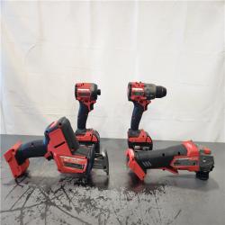 AS-IS- Milwaukee FUEL18-Volt Lithium-Ion Cordless (4-Tool) Combo Kit